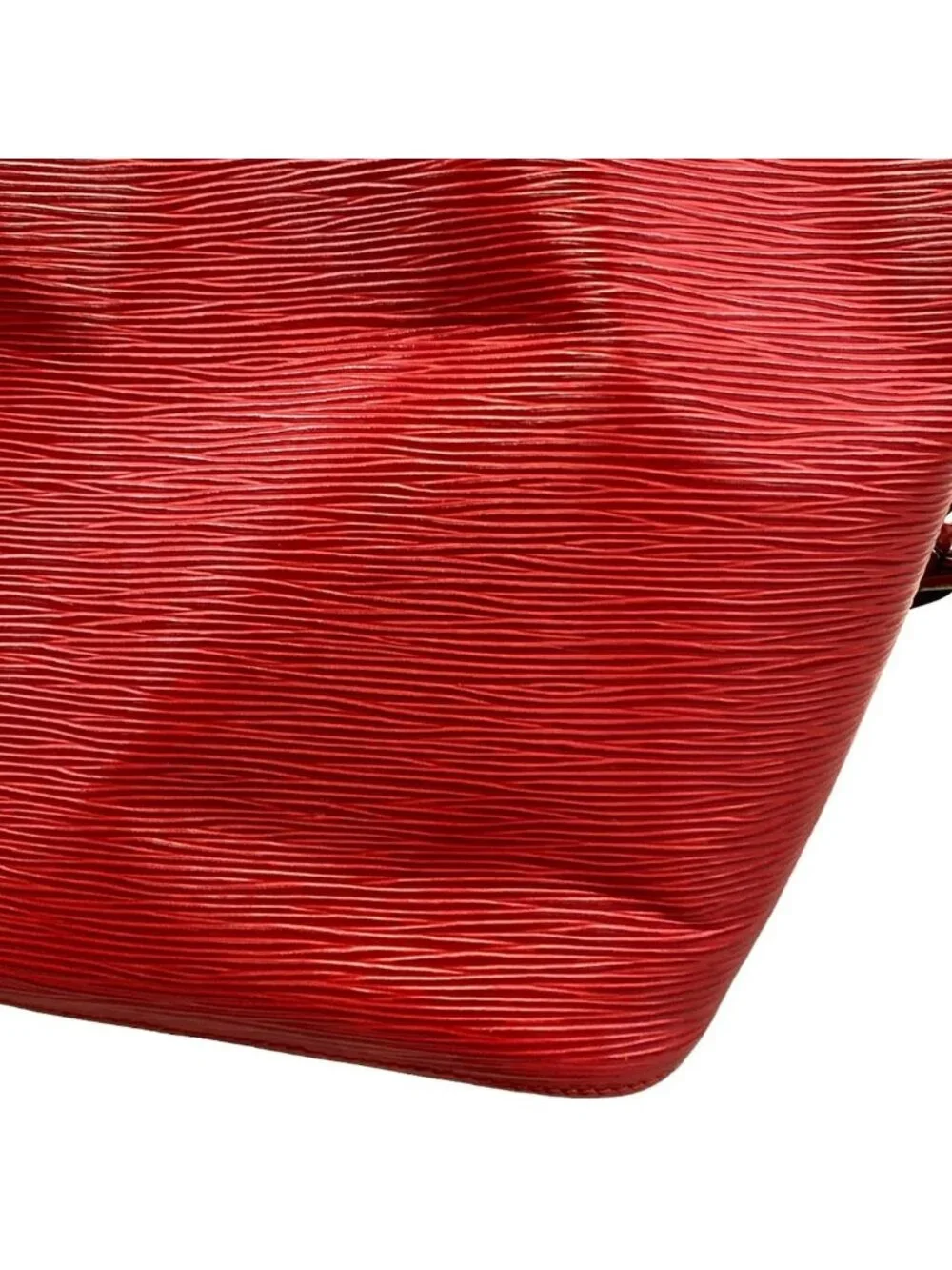 Louis Vuitton Shoulder Bag Epi Petit Noe Castilian Red Leather